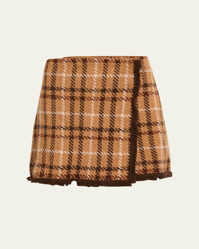 Jodi Plaid Wrap Skirt